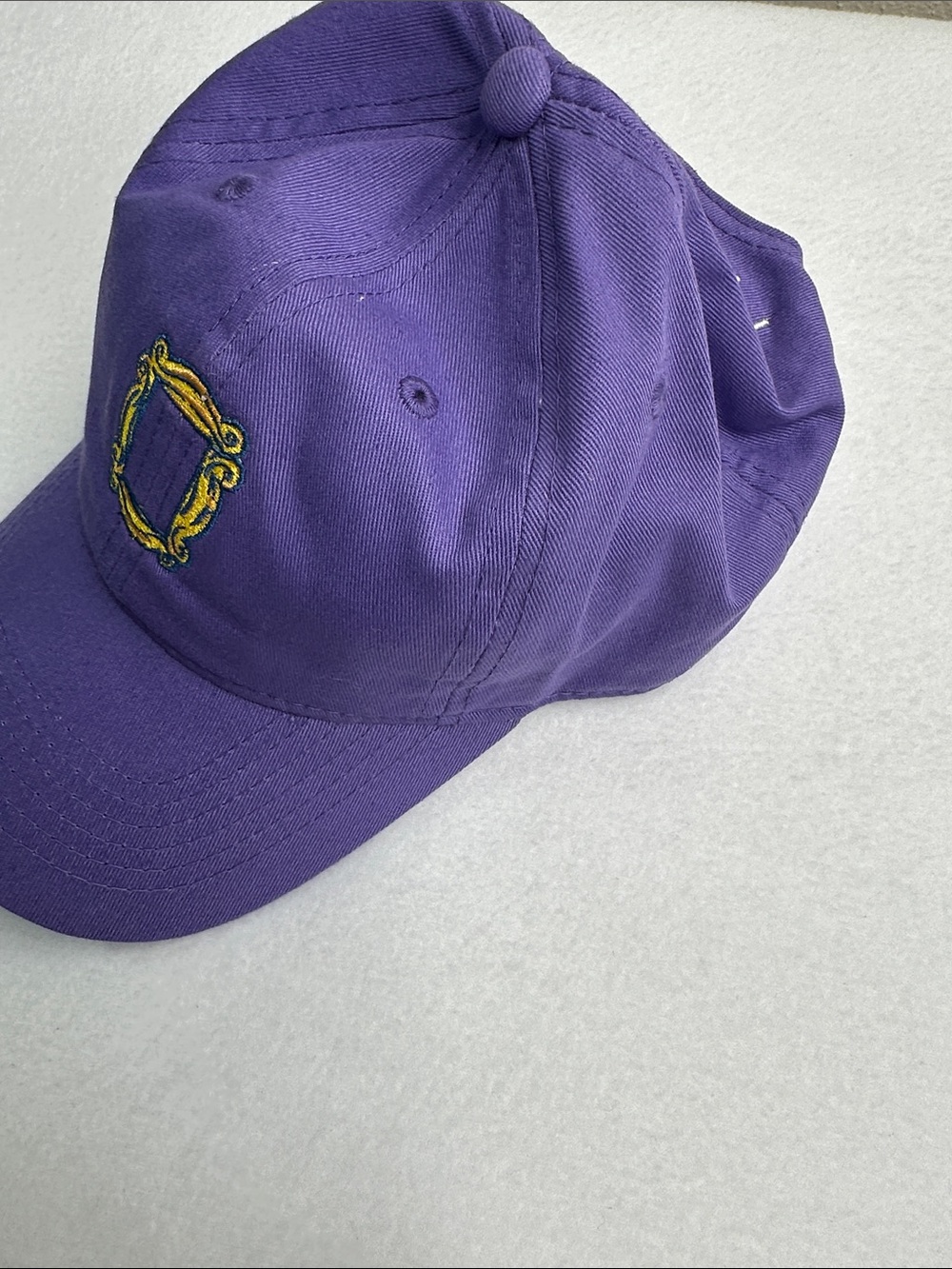 Purple Friends TV show peephole frame strapback baseball cap - Picture 14 of 15